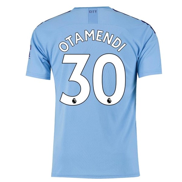 Camiseta Manchester City NO.30 Otamendi 1ª 2019-2020 Azul